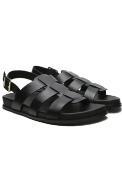 Ziera Hessa Fisherman Sandal In Black